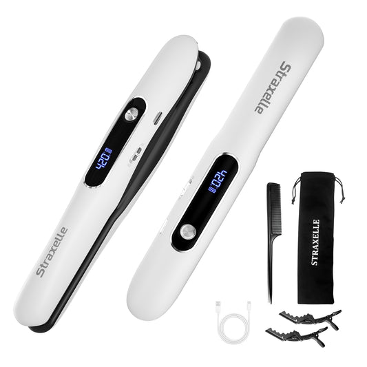 Mini Cordless Hair Straightener & Curler 2-in-1 with LED Display-Classic Series