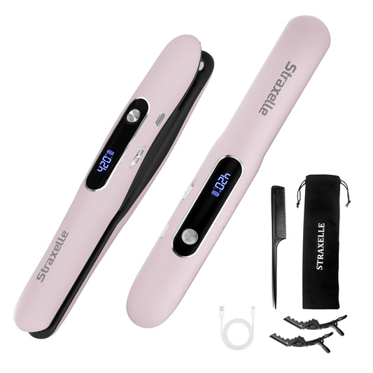 Mini Cordless Hair Straightener & Curler 2-in-1 with LED Display-Classic Series