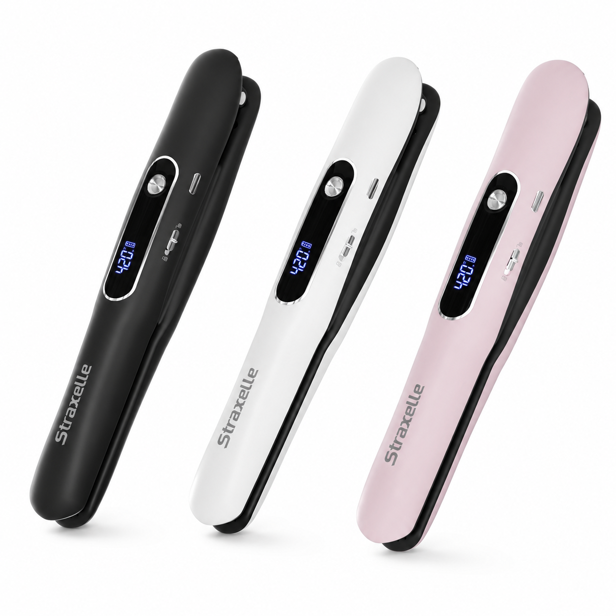 Mini Cordless Hair Straightener & Curler 2-in-1 with LED Display-Classic Series